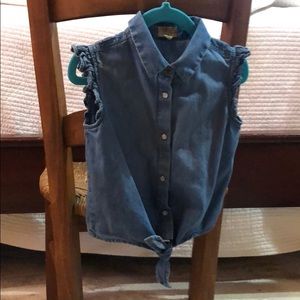 True Grit Girls Jean Tank Top Size 6